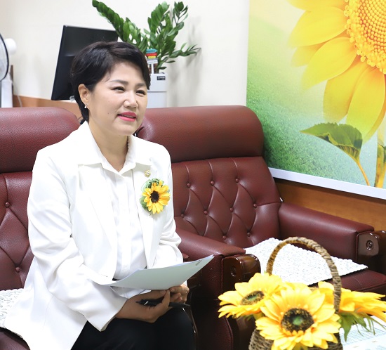 지난 20일 평택시의회 곽미연 복지환경위원장이 투데이경제와 만나 지난 3년 동안의 성과와 소회를 말하고 있다.